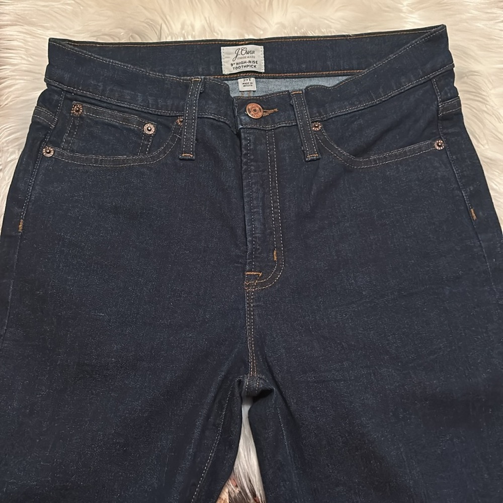 J. Crew 9” High-Rise Toothpick Jeans - Picture 3 of 10